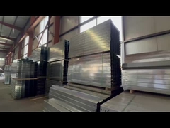 Heavy Duty Wall Mounted Silver Steel Wire Trough Cable Tray Tinggi yang dapat disesuaikan