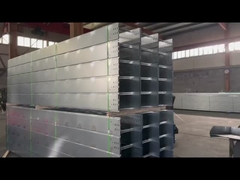 Silver Ladder Type Cable Tray Bends Tees Cross untuk tahan korosi dan tahan api