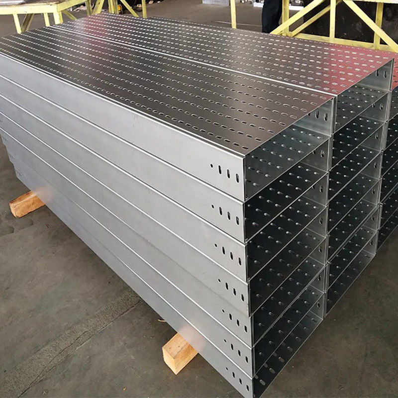 Hot Dip Galvanized Bridge Tray Untuk Organisasi Kabel Indoor Outdoor