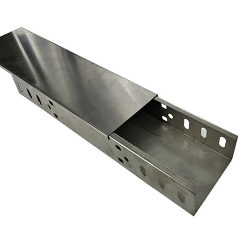 Custom Fireproof Cable Tray Dengan Pengurangan Kebisingan Galvanized Stainless Steel Silver Color