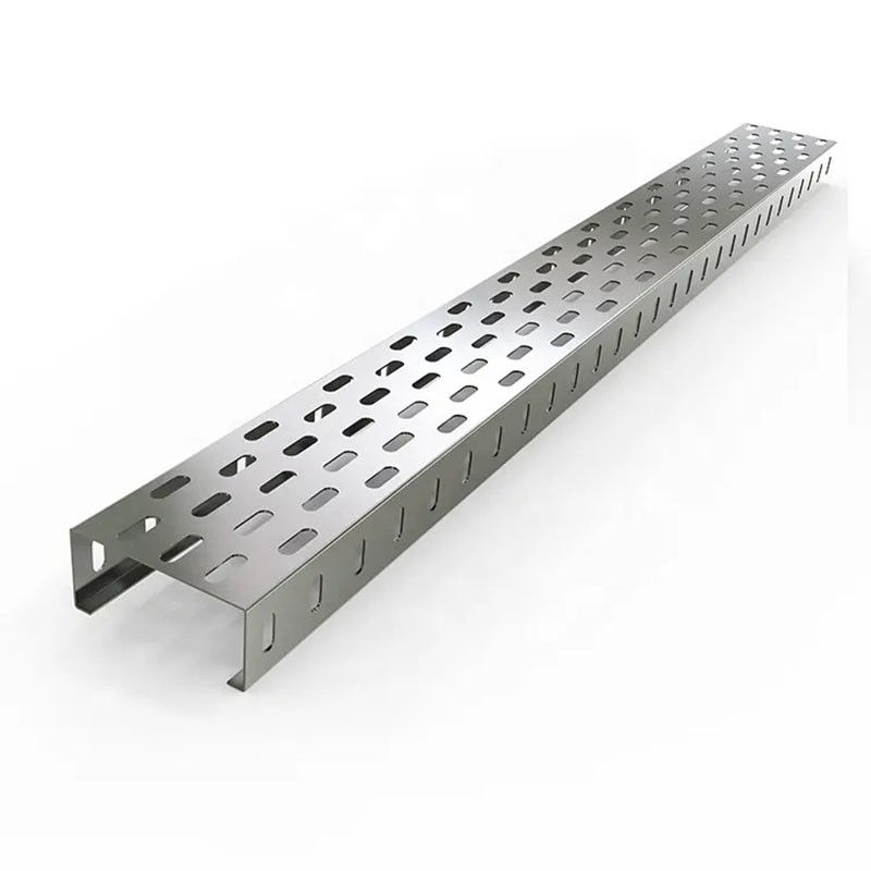 Extruded Silver Galvanized Steel Cable Tray Ketahanan Korosi Maksimum untuk Aplikasi Khusus
