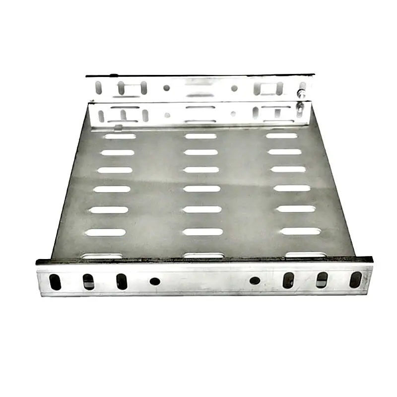 Tray kabel stainless yang sangat bagus untuk ventilasi 1,2 mm - 2,5 mm Mudah dipasang Warna perak