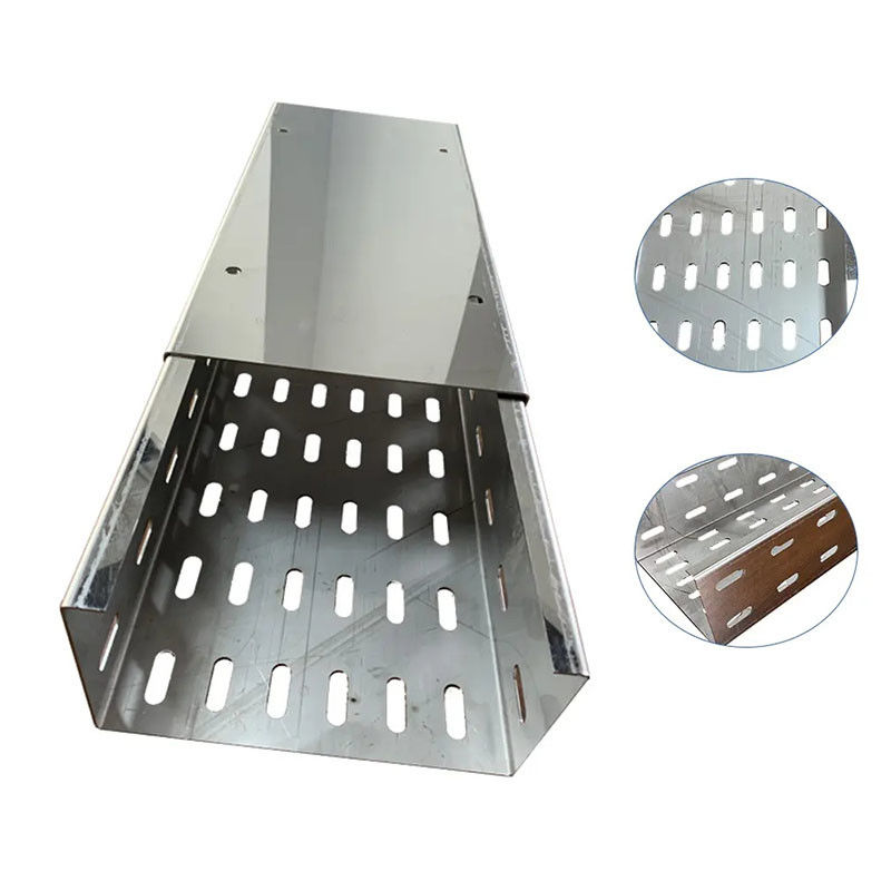 Steel Hot Dip Galvanized Cable Tray Radius Lipat Disesuaikan untuk Dukungan Kuat Fleksibel