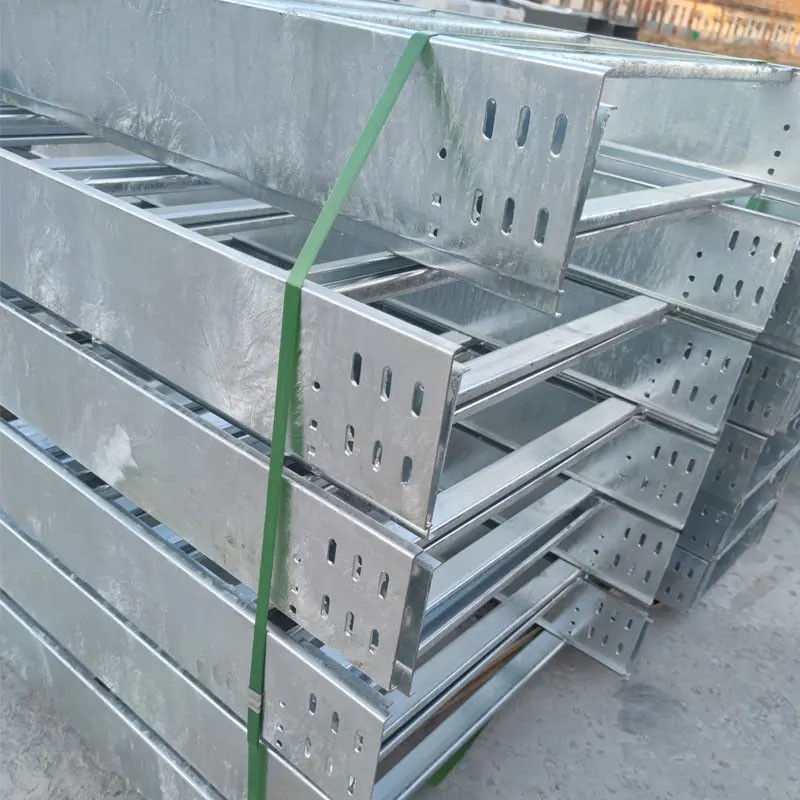 Customisable Heavy Duty Steel Cable Tray Industrial dengan Wall Mount Slot Type untuk Perlindungan Api yang Ditingkatkan.