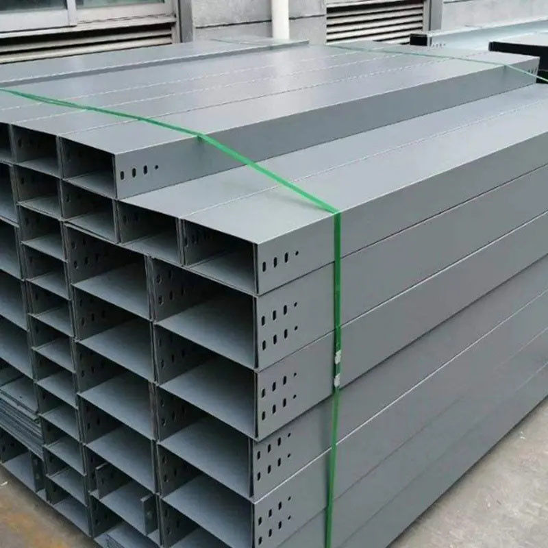 Tray kabel baja yang dapat disesuaikan dengan tahan korosi Galvanized Finish Sertifikasi ISO 9001