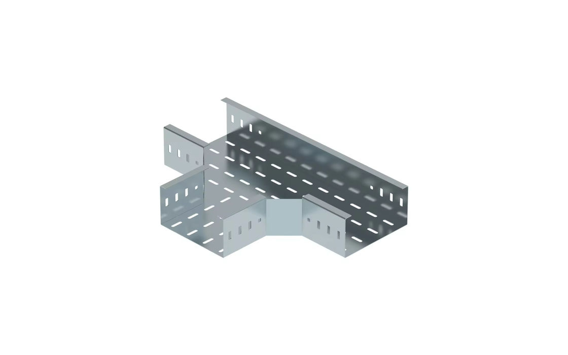 Corrosion Resistant Silver Extrusion Cable Tray Dinding atau lantai dipasang untuk pemasangan yang mudah